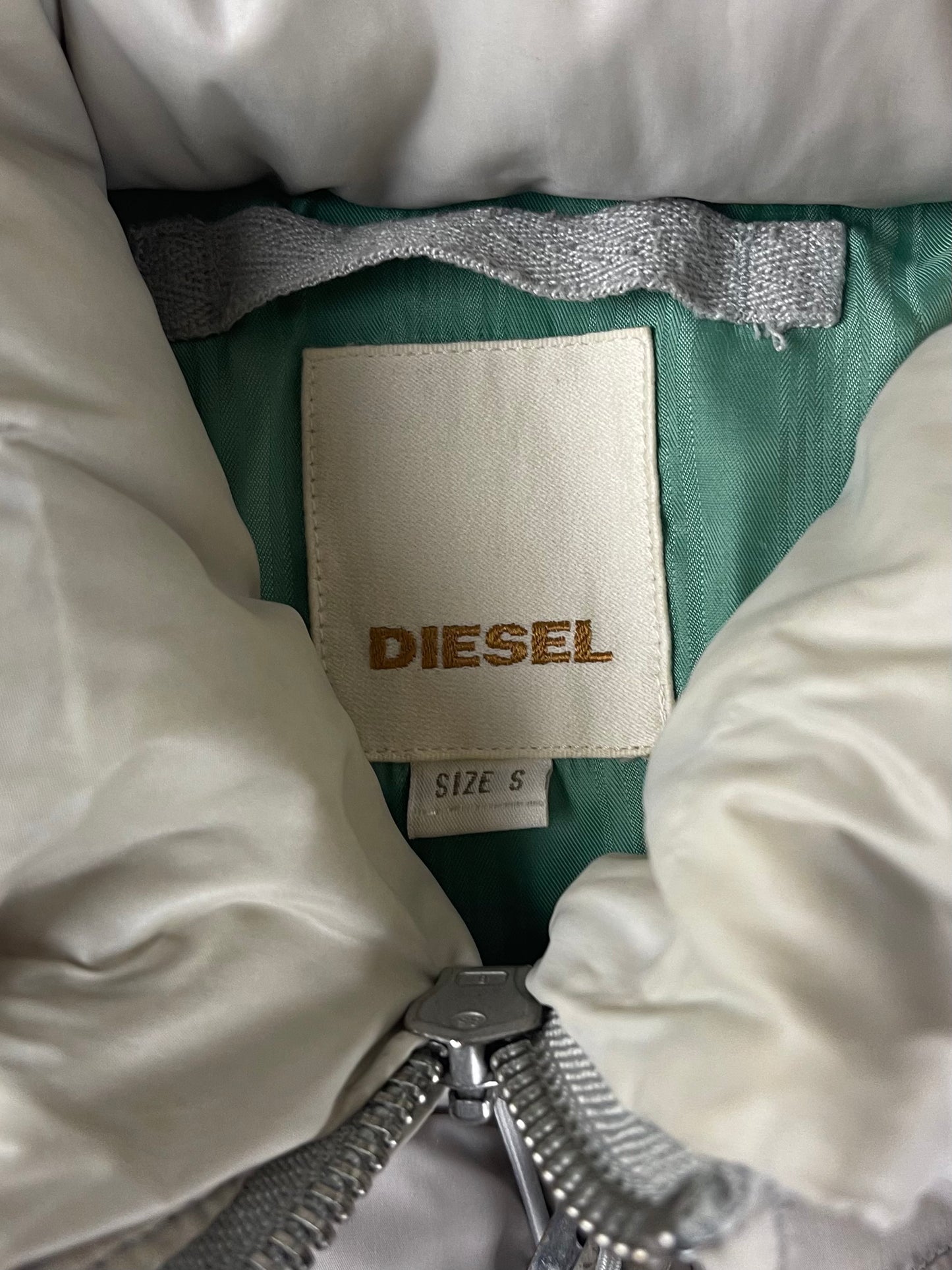 Diesel Space Grey Down Filled Puffer Jacket