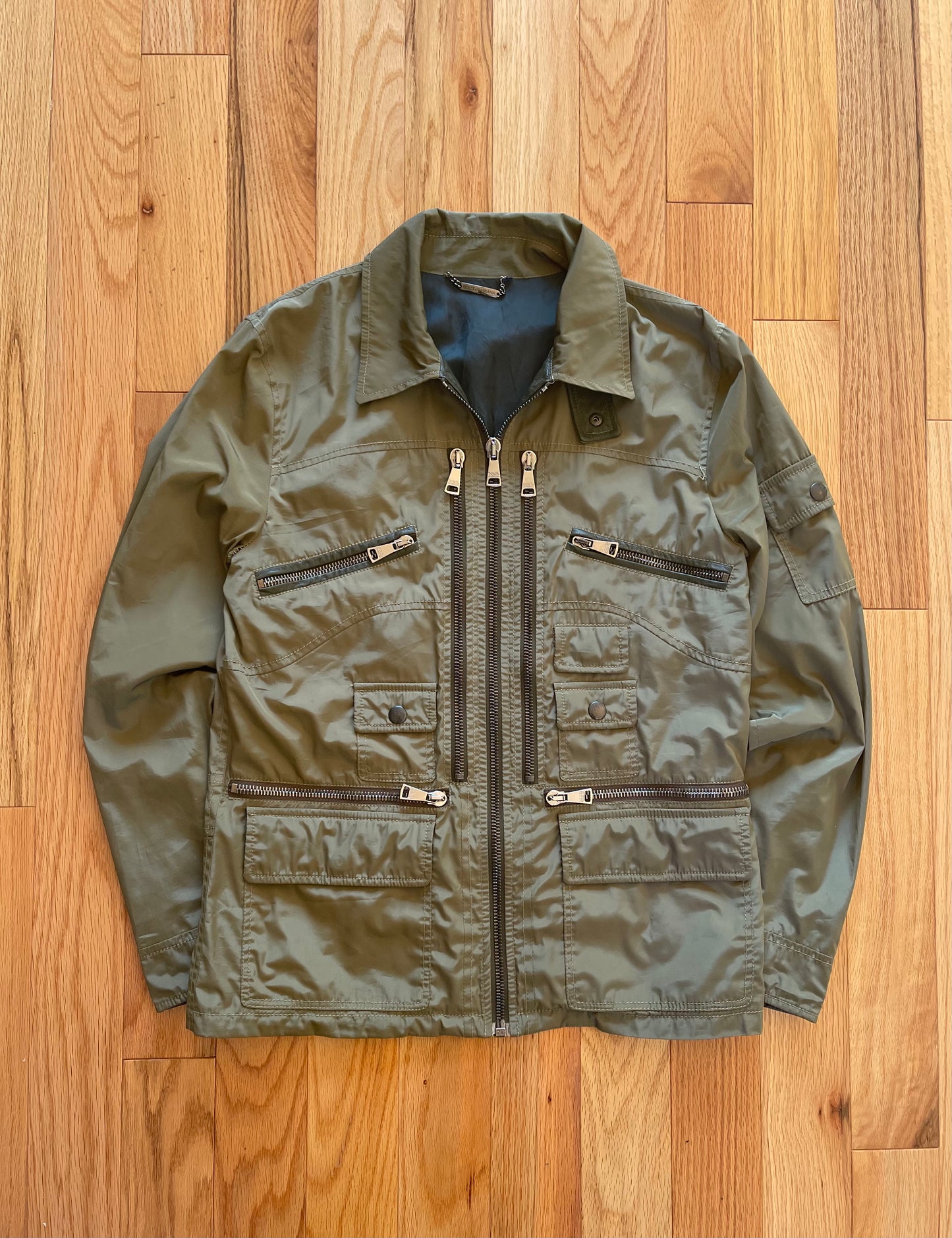 Early 2000’s Dolce & Gabbana Nylon Triple Zip Cargo Jacket