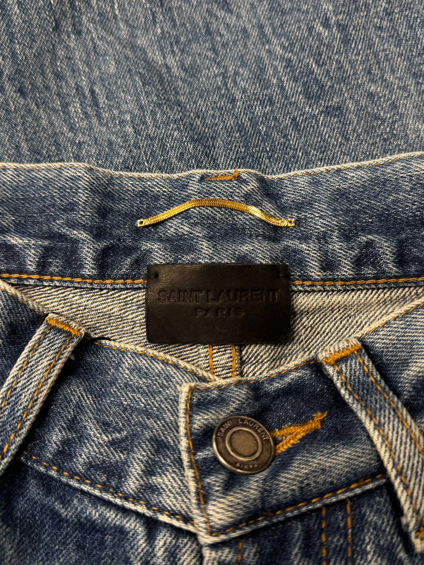2024 Saint Laurent ‘D60’ Straight Leg Blue Denim