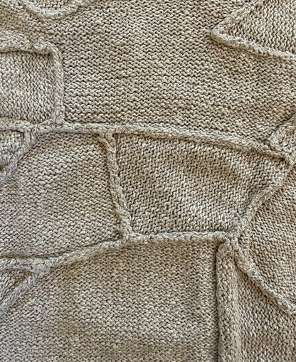 SS2010 Maison Margiela Patchwork V-Neck Heavyweight Knit