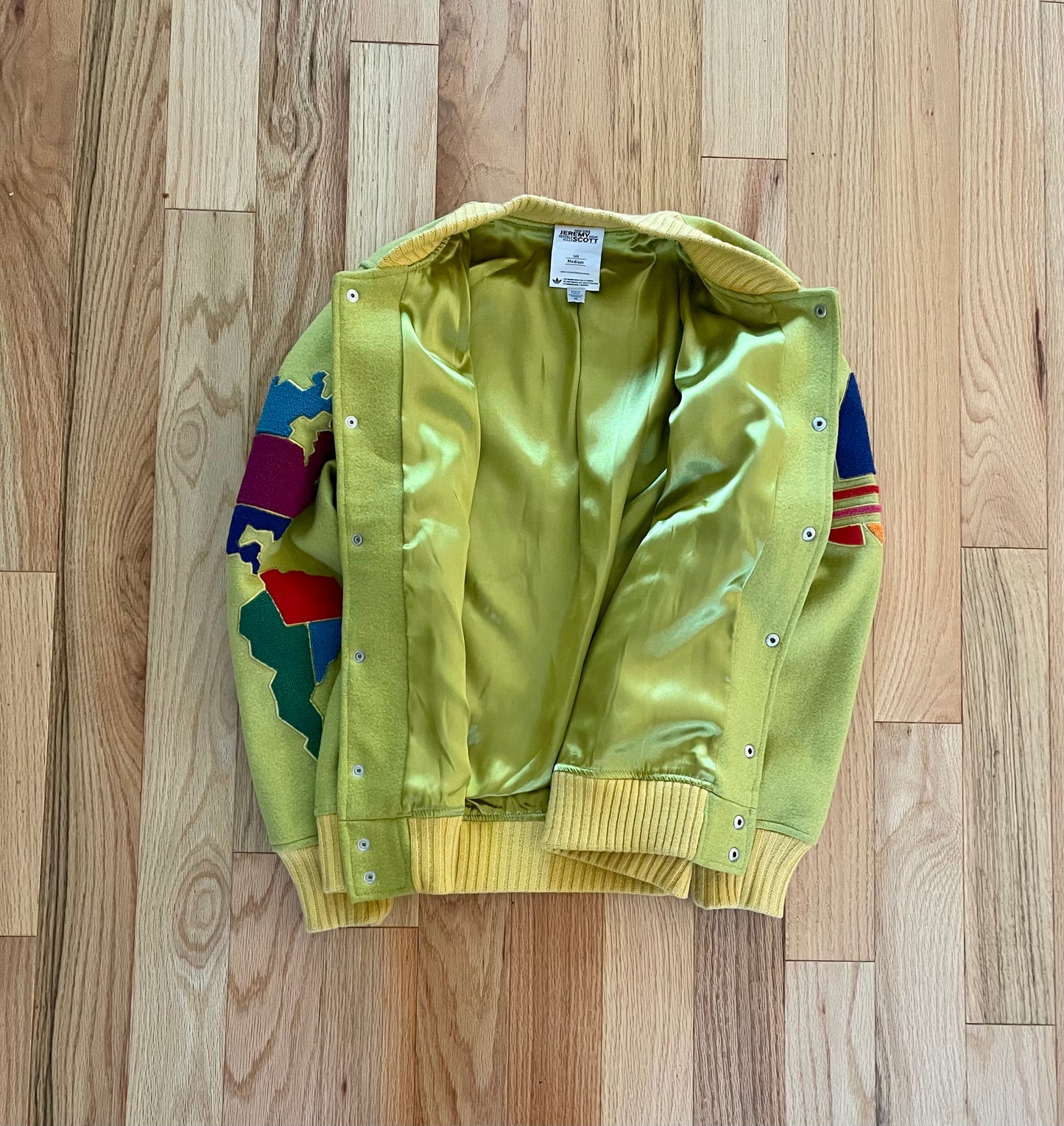 SS2012 Jeremy Scott x Adidas Globe Varsity Jacket