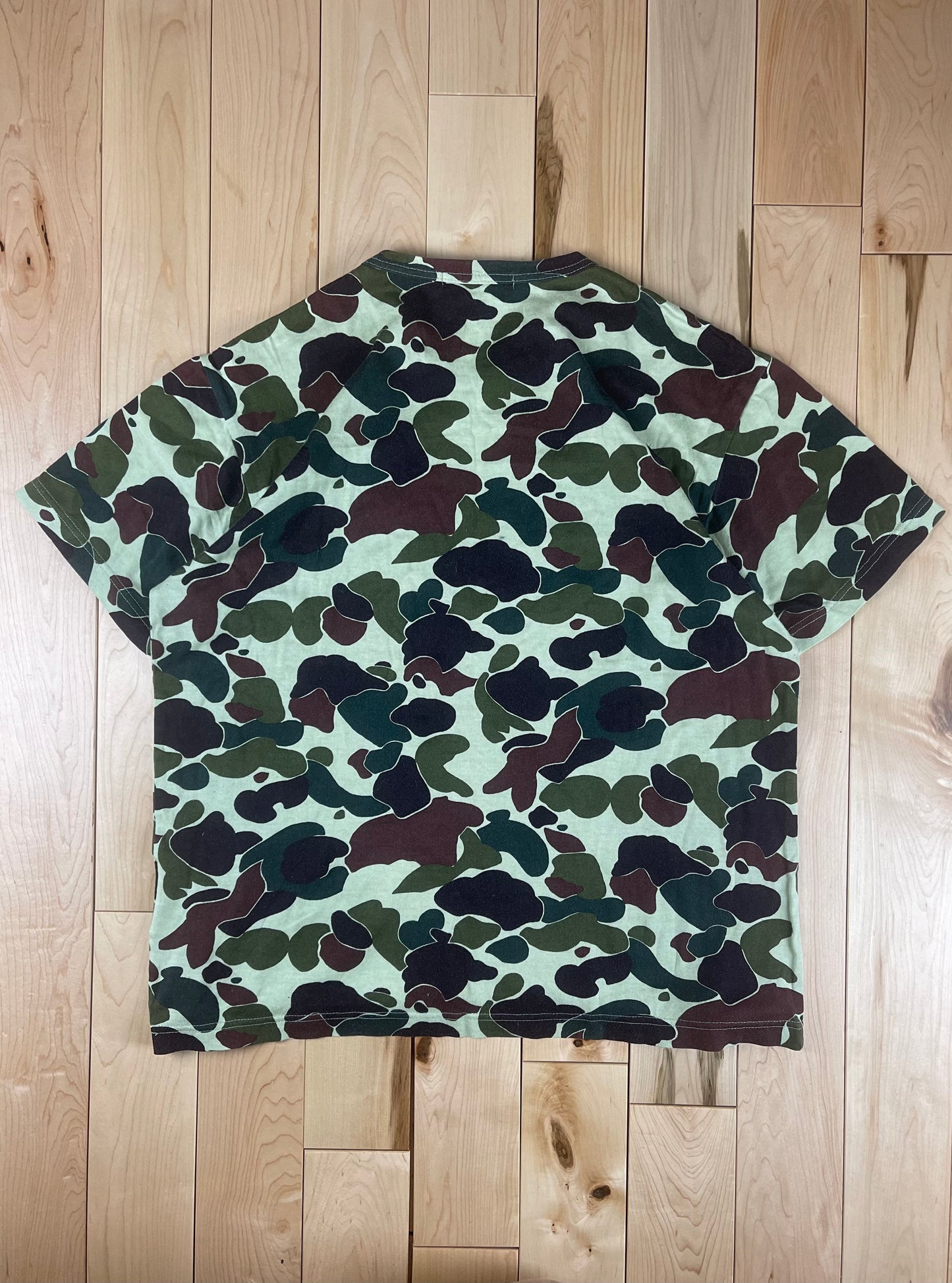 Early 2000s Comme Des Garcons Homme Camo Graphic T-Shirt