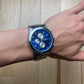 Katharine Hamnett Blue Face Two Tone Silver Watch