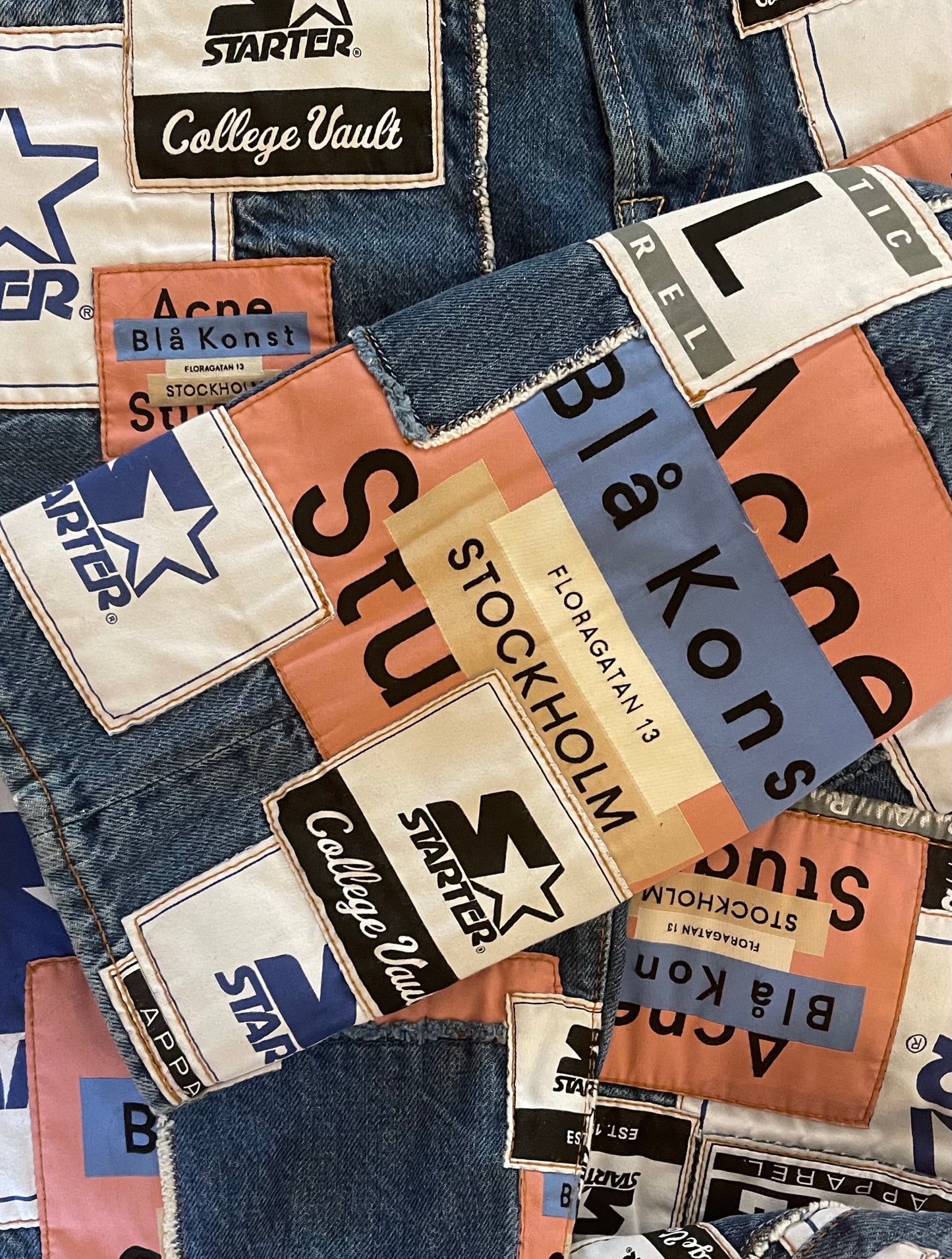 SS2019 Acne Studios x Starter “1996” Patchwork Denim