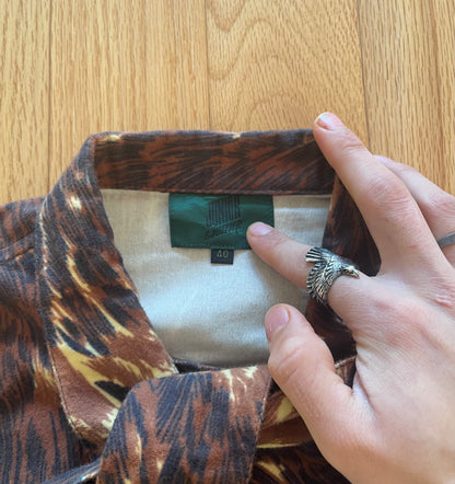 Vintage Jean Paul Gaultier Leopard Print Tied Jacket