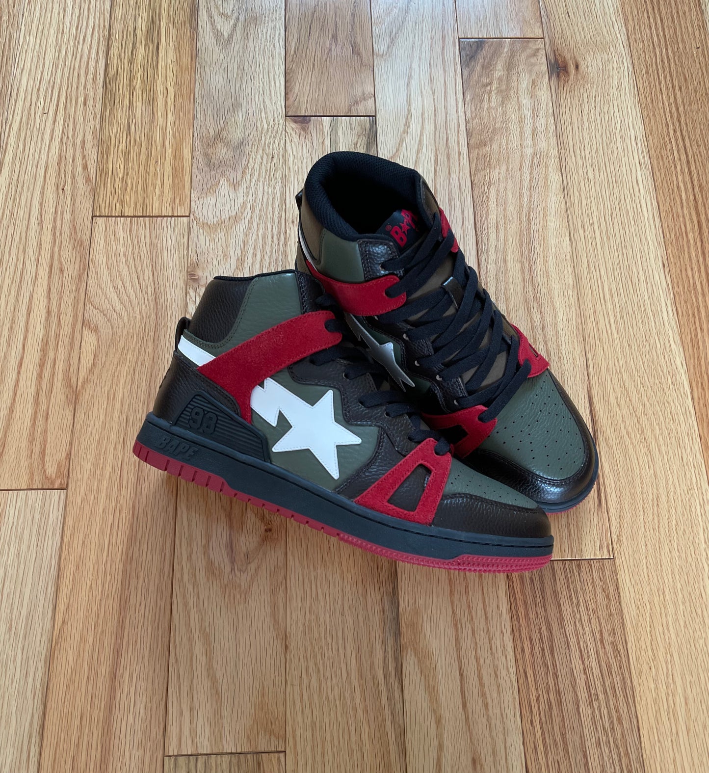 Bape Court Sta 93 High Top Basketball Sneakers