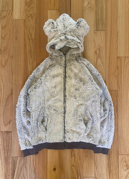 Ne-Net Issey Miyake Cat Ears Fur Zip Up Hoodie