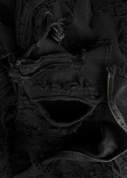 AW2021 Rick Owens Gethesmane Destroyed Wide Cut Denim