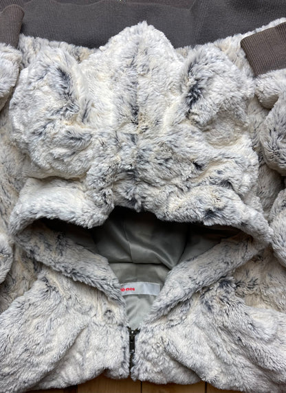 Ne-Net Issey Miyake Cat Ears Fur Zip Up Hoodie