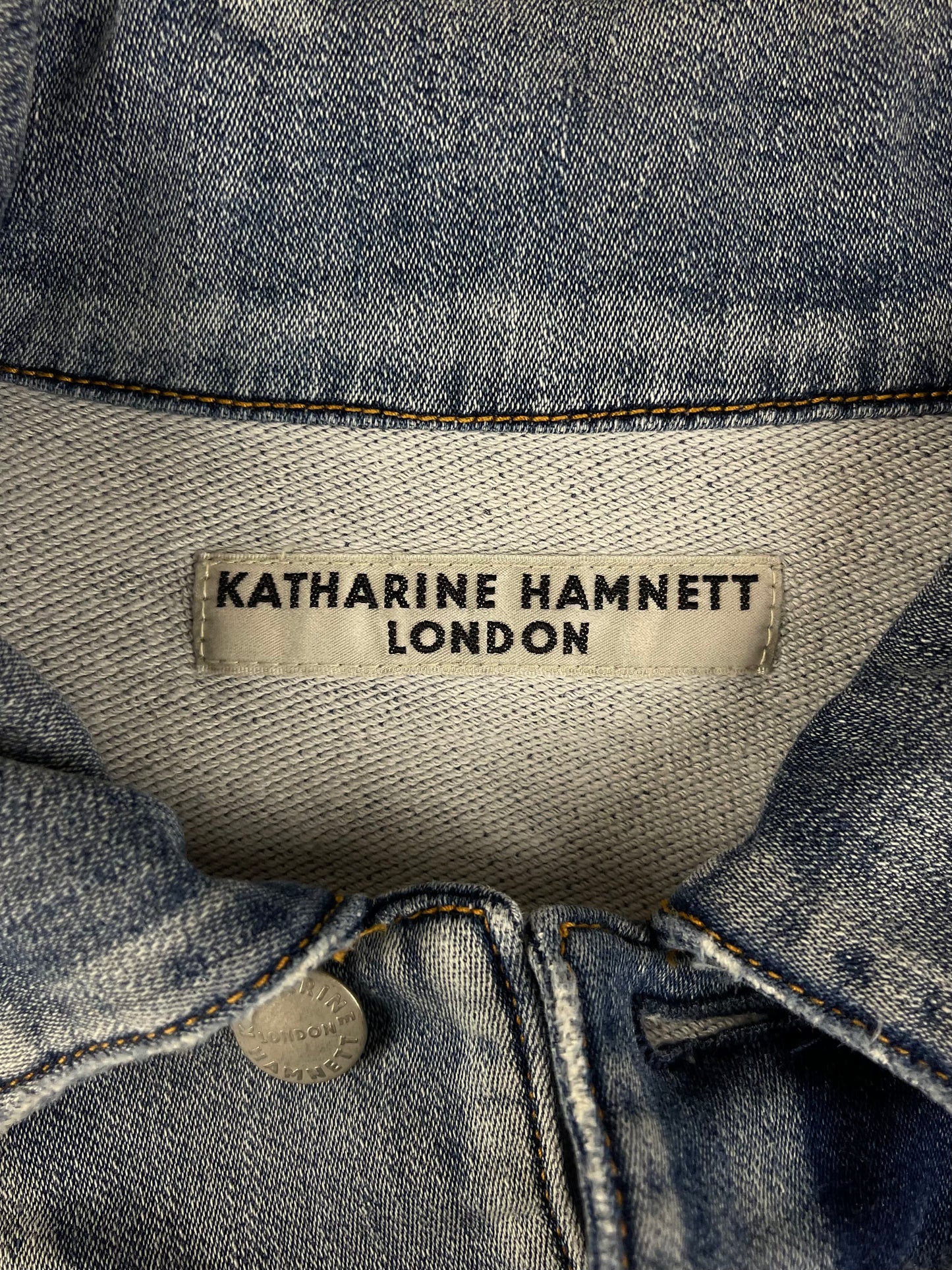 Vintage Katharine Hamnett Faux Denim Patchwork Jacket