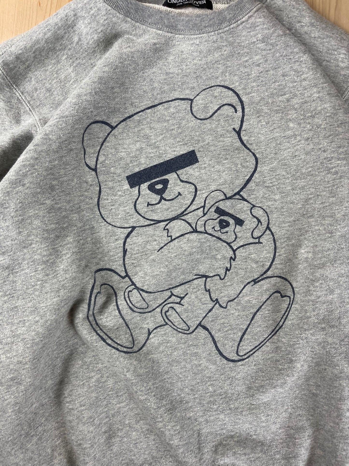 Undercover Bear Graphic Heather Grey Sweatshirt