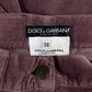 Dolce & Gabbana Clay Red Velvet Pants