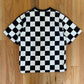 Junya Watanabe Skull Print Checkerboard Graphic T-Shirt