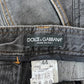 Dolce & Gabbana Paint Splattered Cargo Denim