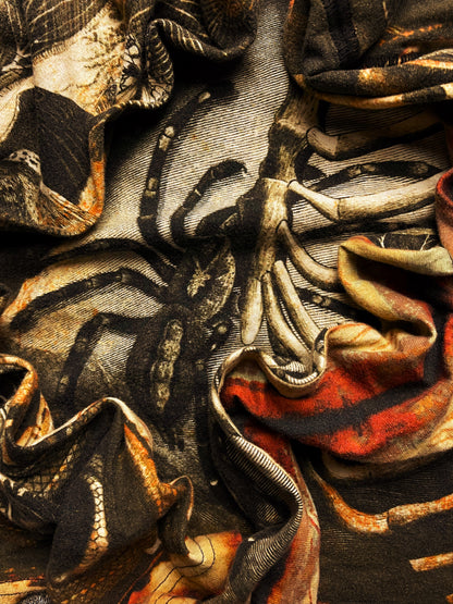 90s Jean Paul Gaultier Skeletal Mesh Long Sleeve Shirt