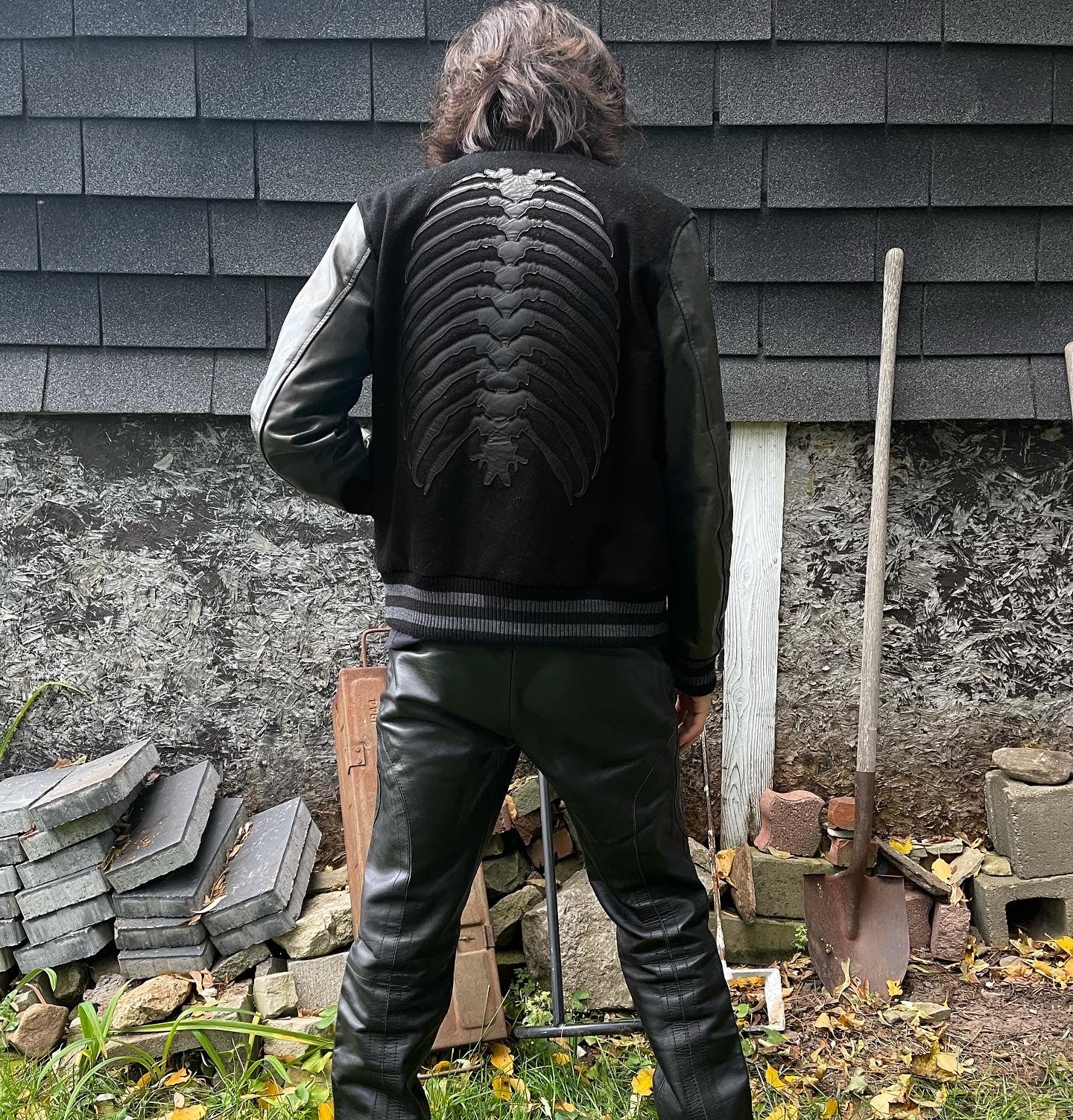 AW2013 Undercover Anatomicouture Spine Leather Jacket – Alex Maxamenko