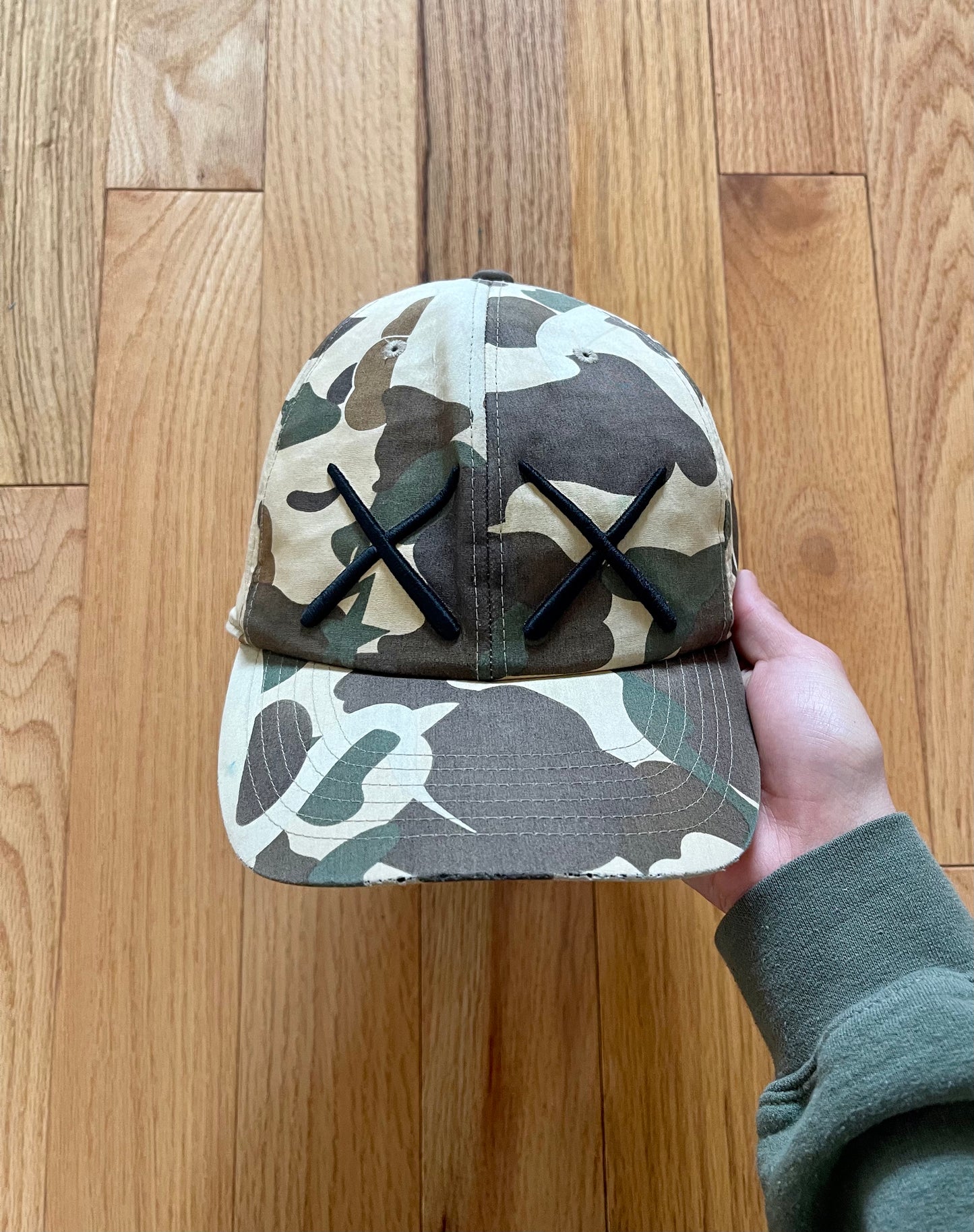 2006 Bape Kaws Camo Baseball Cap