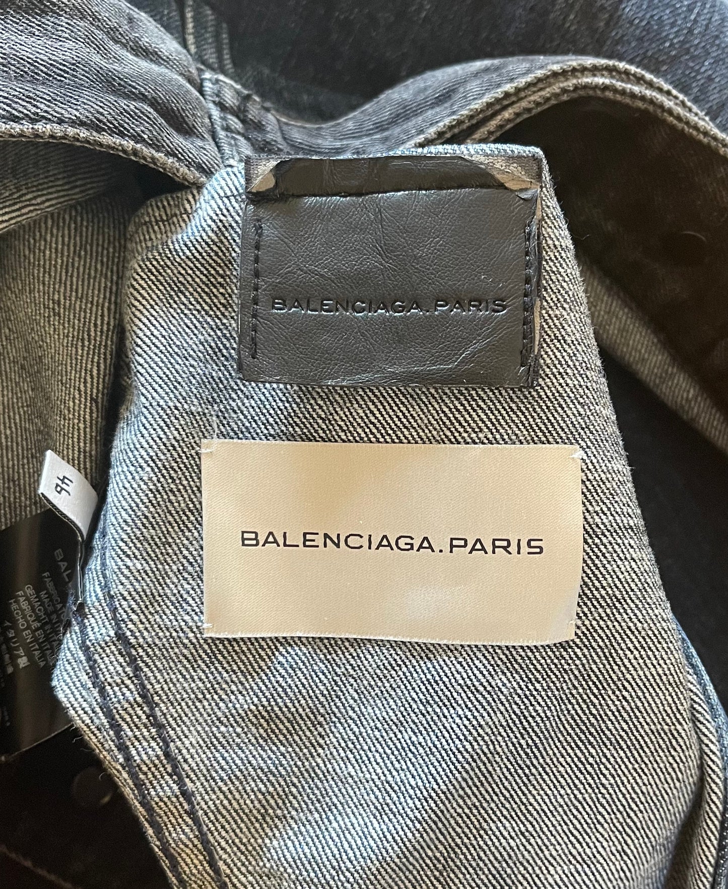 AW2010 Balenciaga Reconstructed Hybrid Denim Jacket