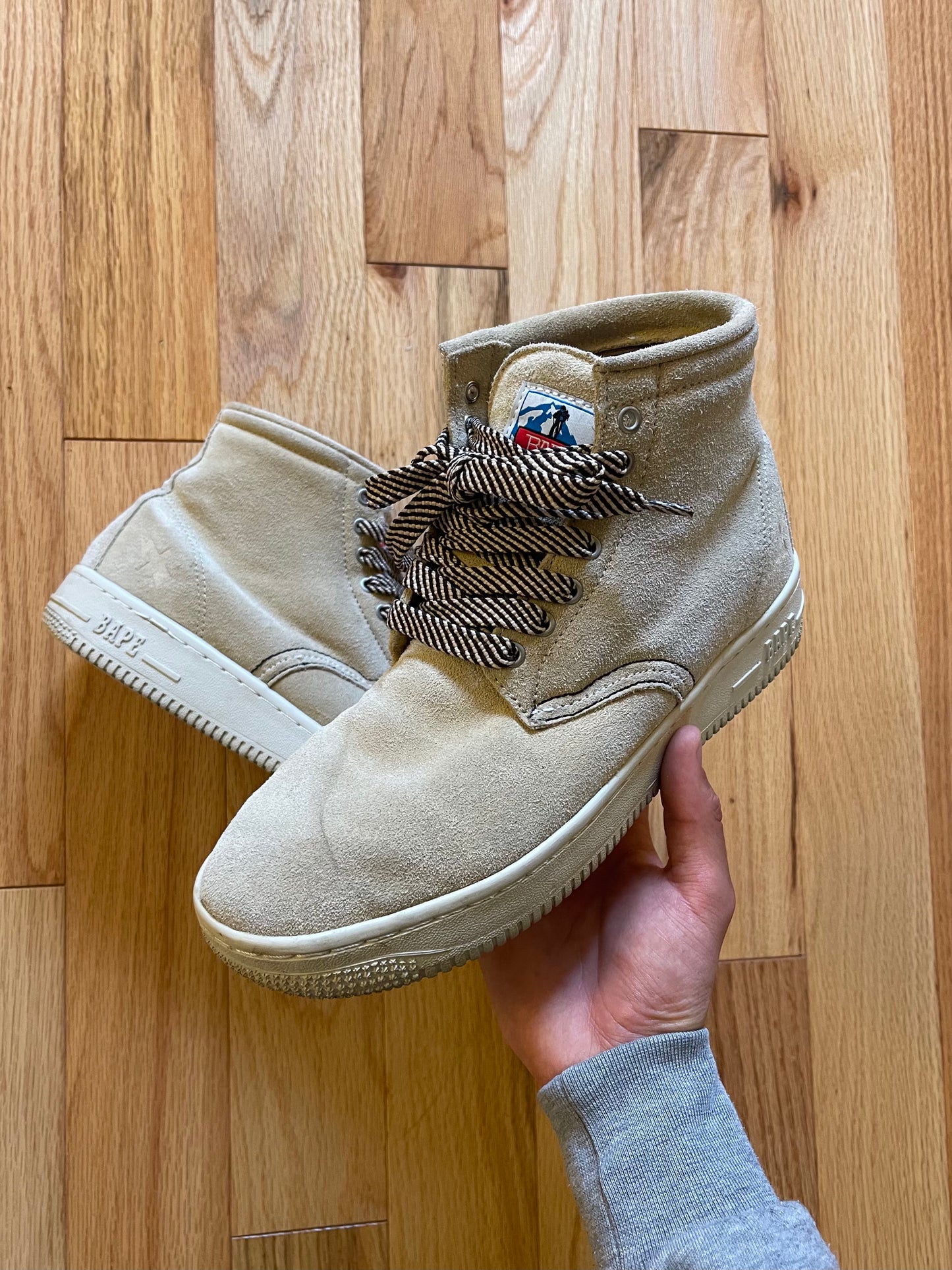 Early 2000s Bape Mountain Gear Suede Sneaker/Boot Hybrid