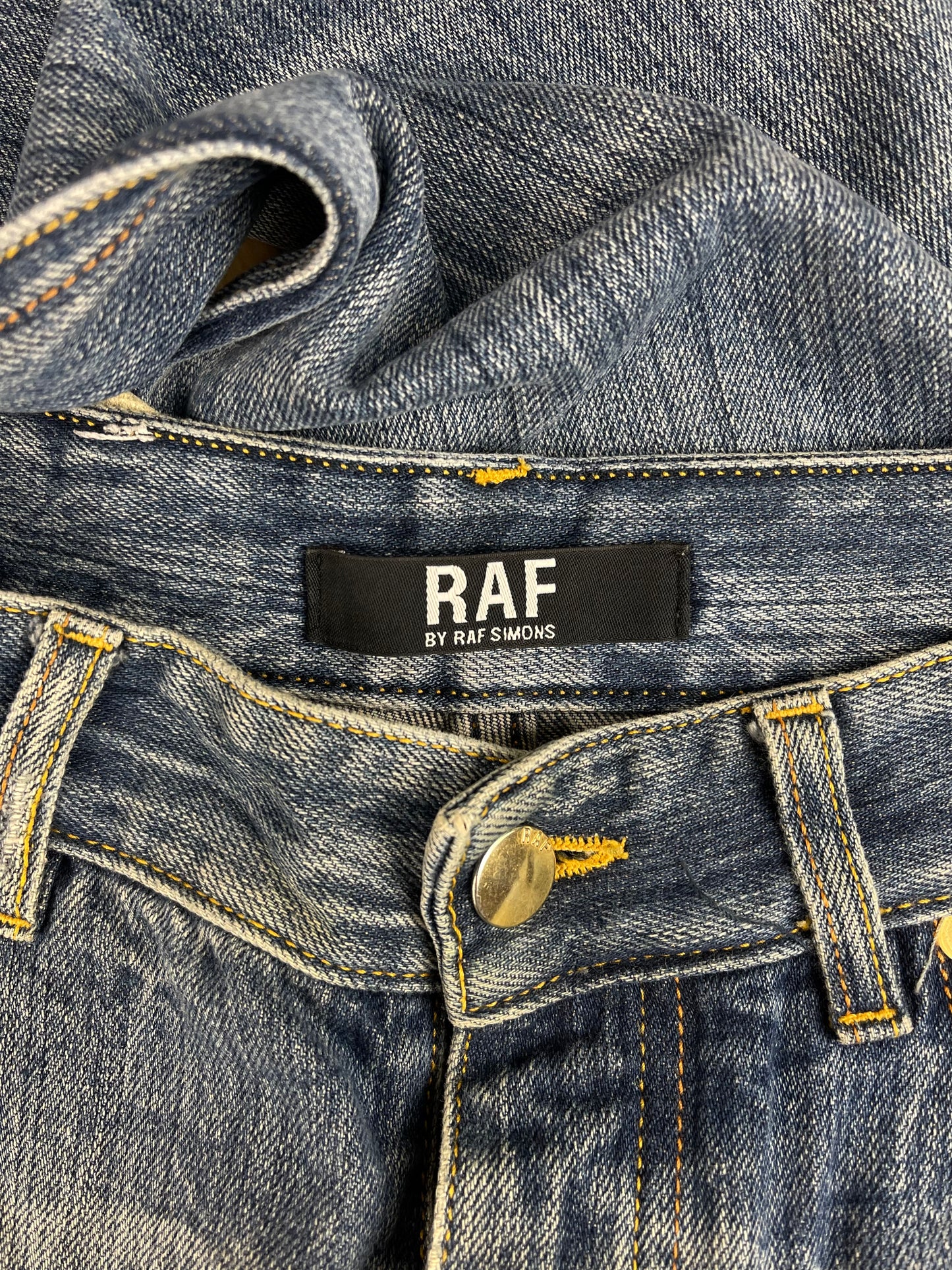 Raf by Raf Simons Blue Washed Slim Cut Denim