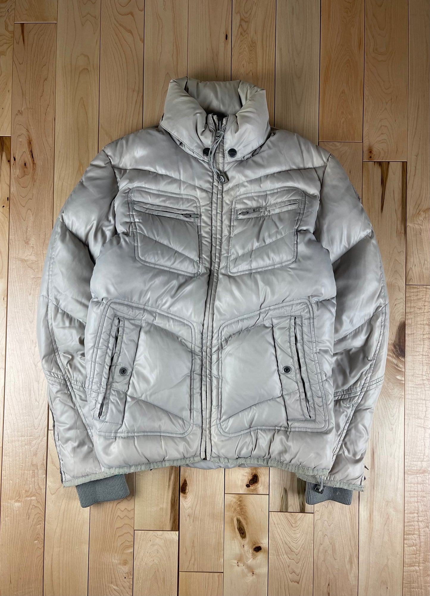 Diesel Space Grey Down Filled Puffer Jacket