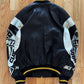 Vintage 1990s Pelle Pelle Soda Club Silver Leather Jacket