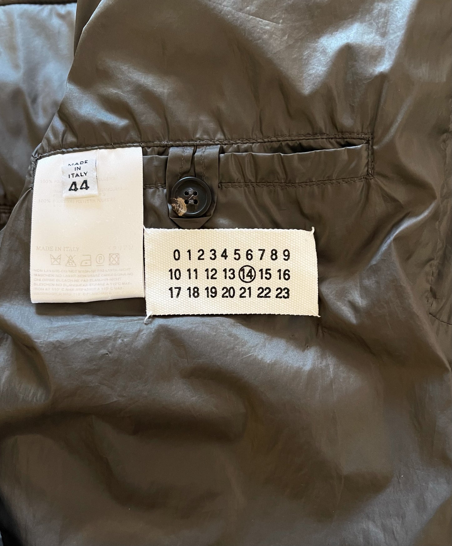 AW2008 Maison Margiela Down Filled Silver Ski Jacket