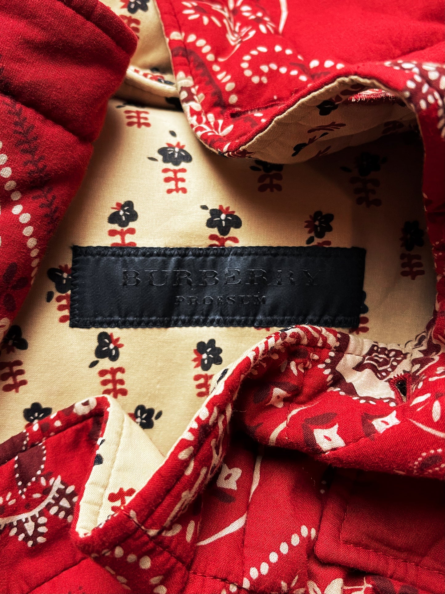 AW2015 Burberry Prorsum Paisley Quilted Mandolin Jacket