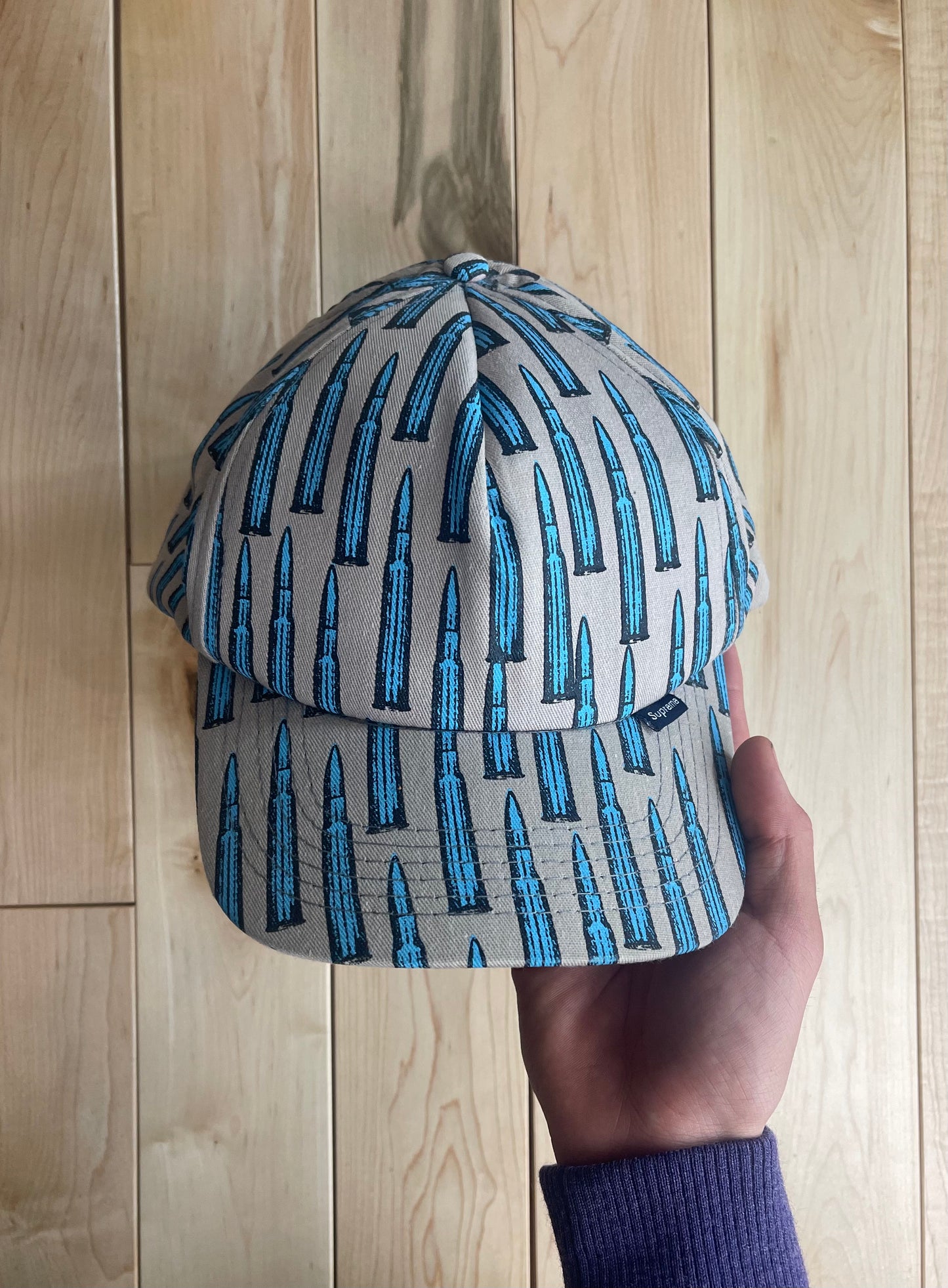 2004 Supreme Bullet Print Snapback Baseball Hat