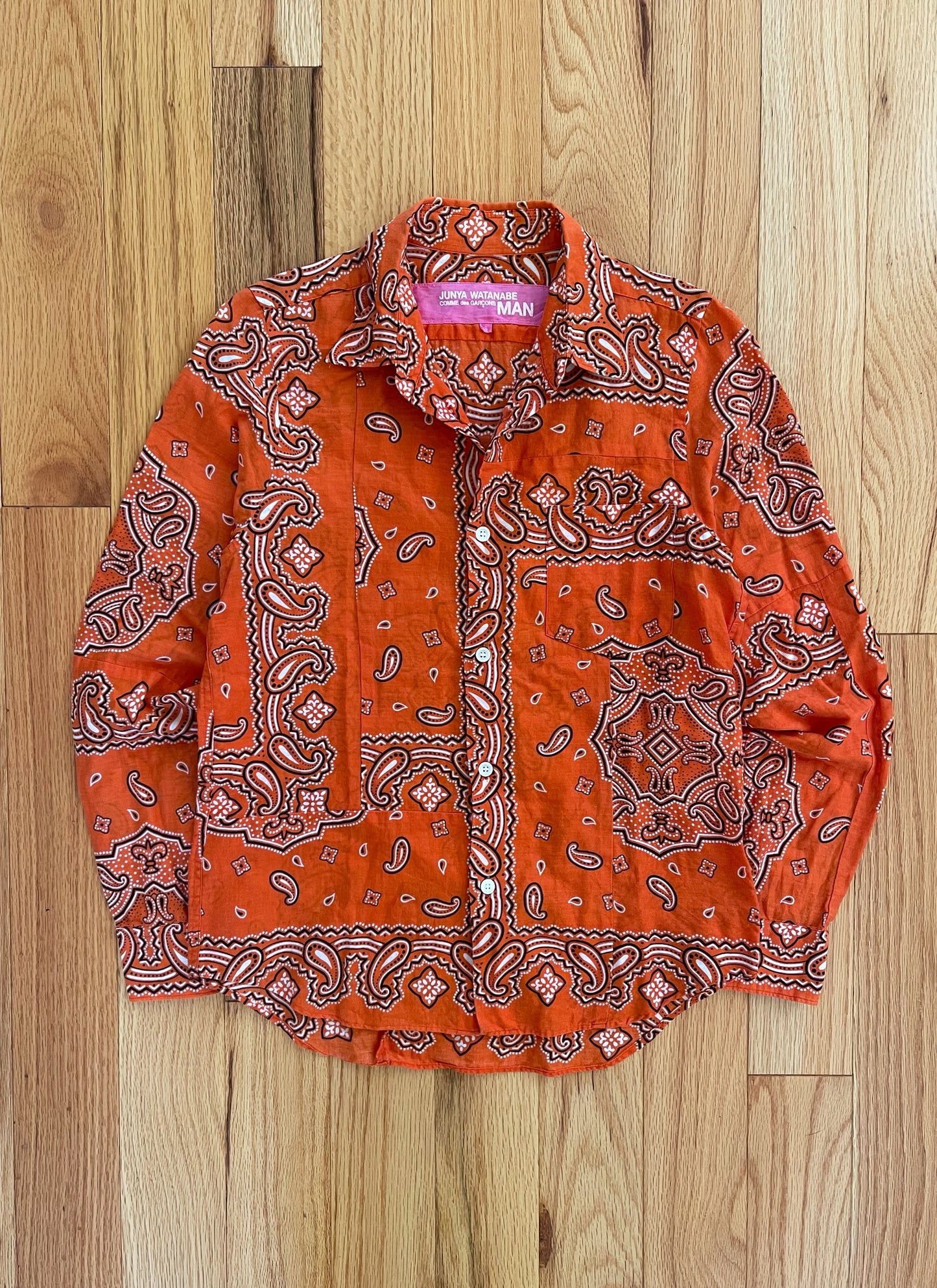 SS2004 Junya Watanabe Paisley Patchwork Button Down Shirt