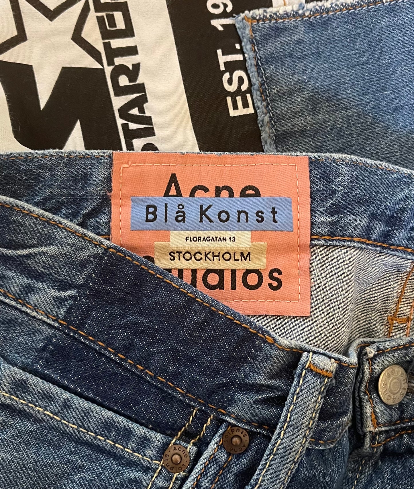 SS2019 Acne Studios x Starter “1996” Patchwork Denim