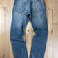 Dolce & Gabbana Leather Detailed Washed Blue Boot Cut Denim