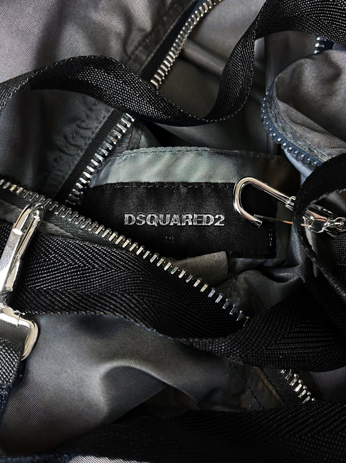 AW2021 Dsquared2 Bondage Strap Nylon Cargo Pants