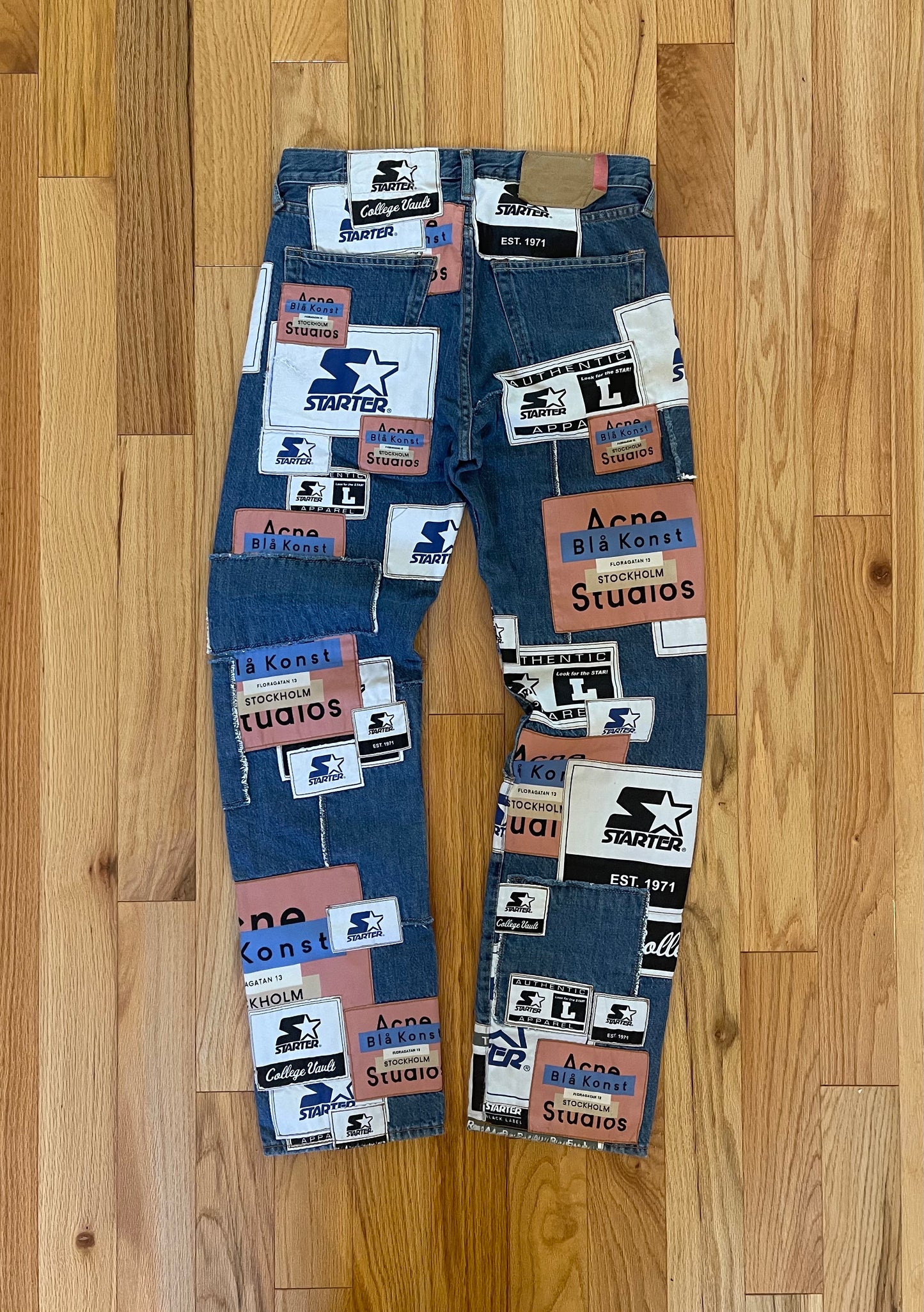 SS2019 Acne Studios x Starter “1996” Patchwork Denim