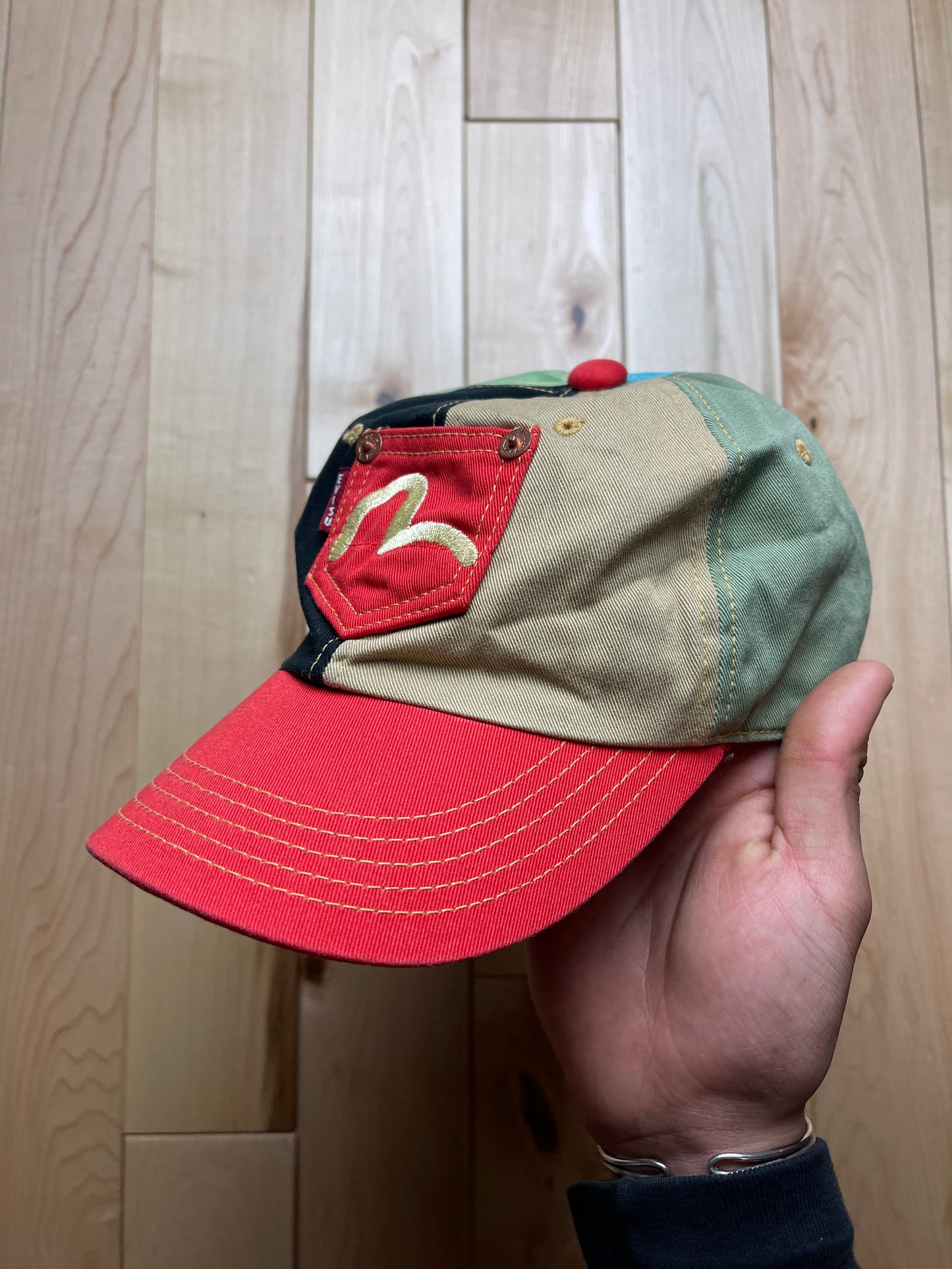 Evisu Embroidered Gull Logo Hat