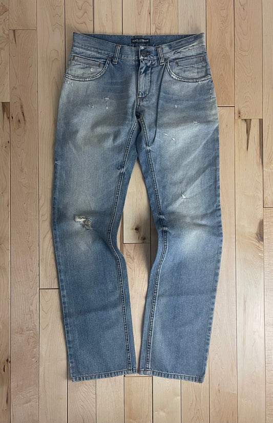 Dolce & Gabbana Light Wash Blue Boot Cut Denim