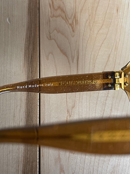 Louis Vuitton Honey Brown Round Sunglasses