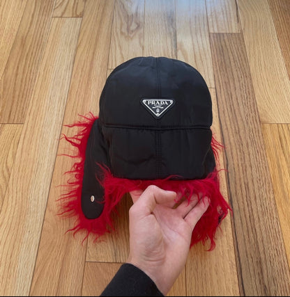 AW2019 Prada Faux Fur Urshanka Trapper Hat