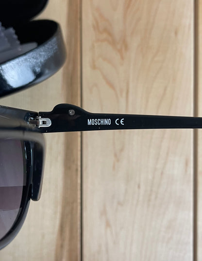 Moschino Purple Tinted Cat Eye Oval Sunglasses