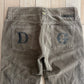 Dolce & Gabbana Flare Cut Corduroy D&G Logo Pants