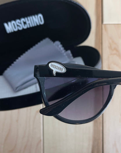 Moschino Purple Tinted Cat Eye Oval Sunglasses