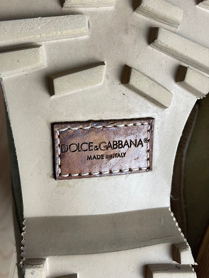 Early 2000’s Dolce & Gabbana Suede Combat Boots